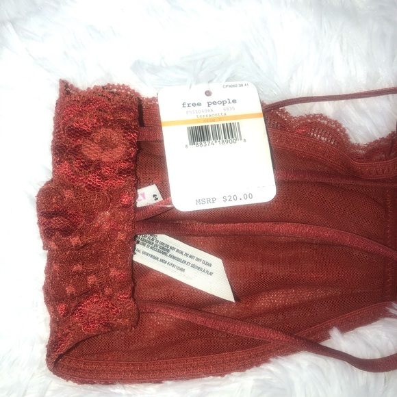 Intimately FP Camila Bandeau Bralette Terracota S - Picture 8 of 10